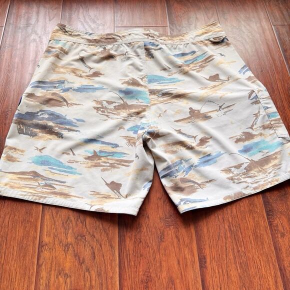 AFTCO Mens Sandbar Board Shorts Fishing Boating Outdoors UFP 50 Stretchy Sz 38 - Picture 15 of 15